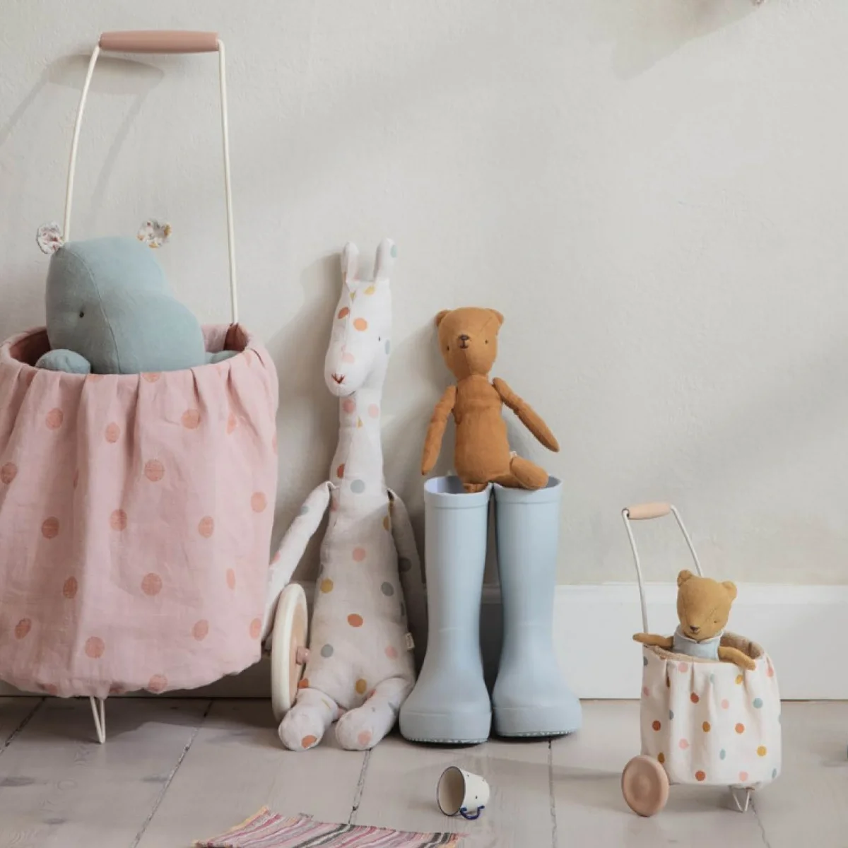 Mini Trolley, multi dots – Bild 5