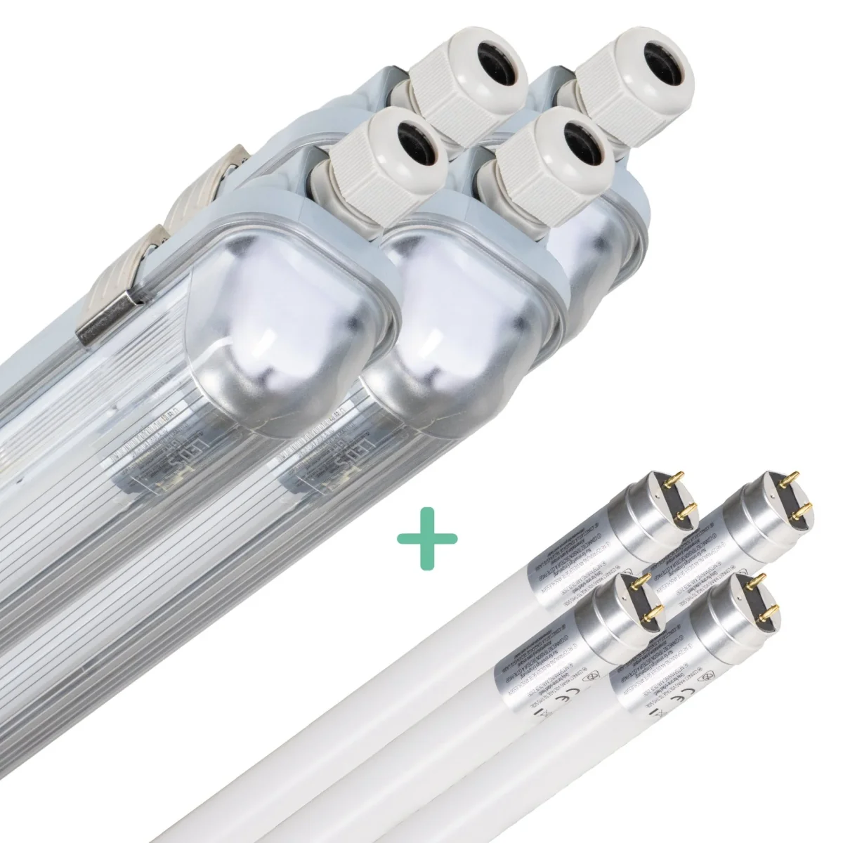 4er-Pack – LED-Leuchtstoffröhre (150 cm) – Für Innen- und Außenbereich – 3060 lm – 16,5 W – 4000 K – 185 lm/W – Energieeffizienzklasse B – Bild 2