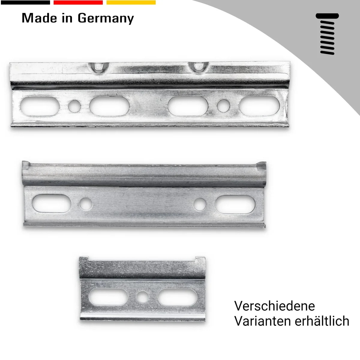 Wandschiene Montageschiene für Hängeschrank - Stabile Aufhängeschiene aus Eisen, verzinkt mit Schrauben & Dübel (58 mm) – Bild 8