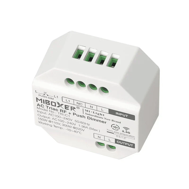 Bundle-Paket | 3x Triac-Funkdimmer | 100-240V | inkl. Mi-light-Fernbedienung | Schwarz – Bild 5