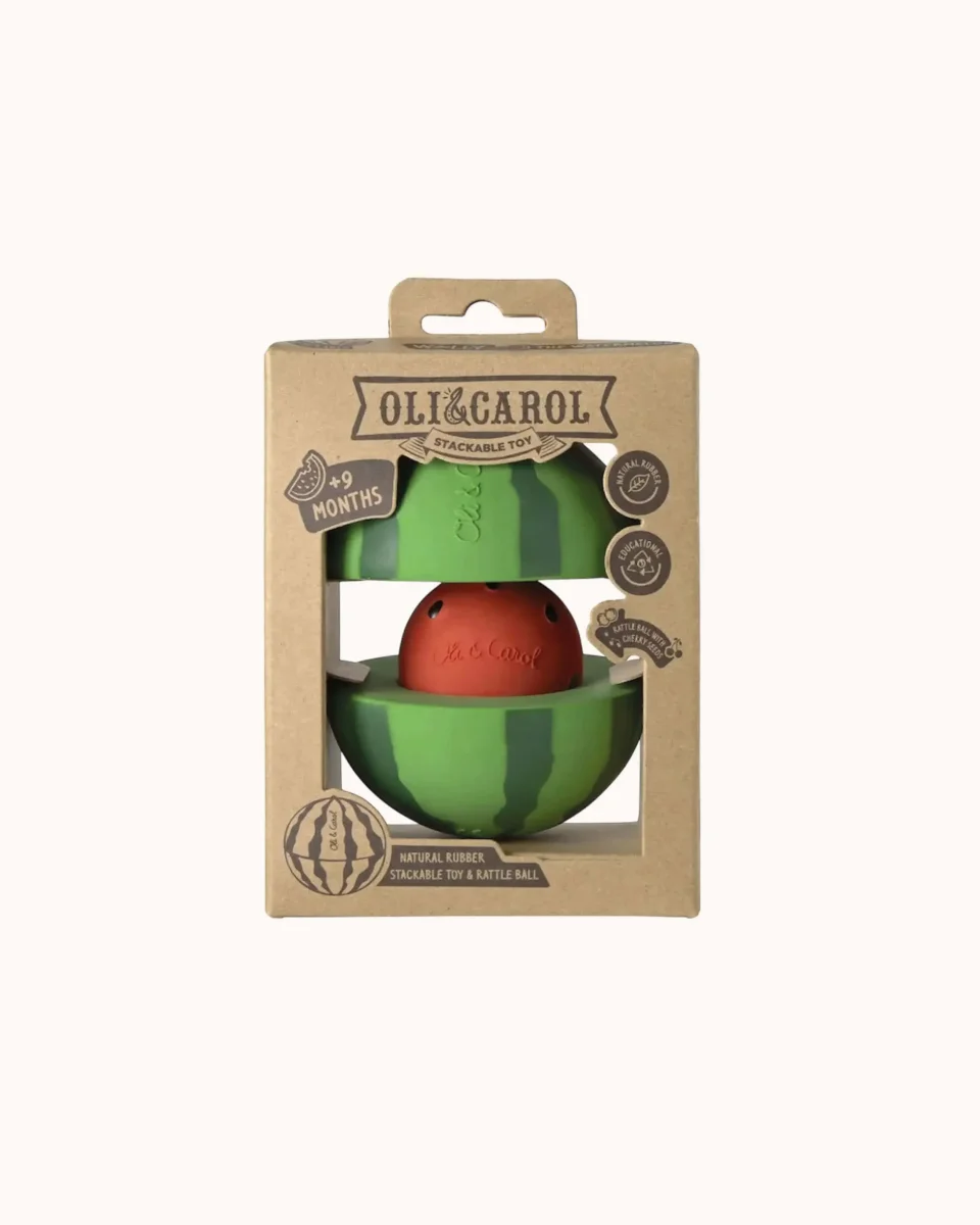 Stapelspiel & Rasselball Wassermelone – Bild 6