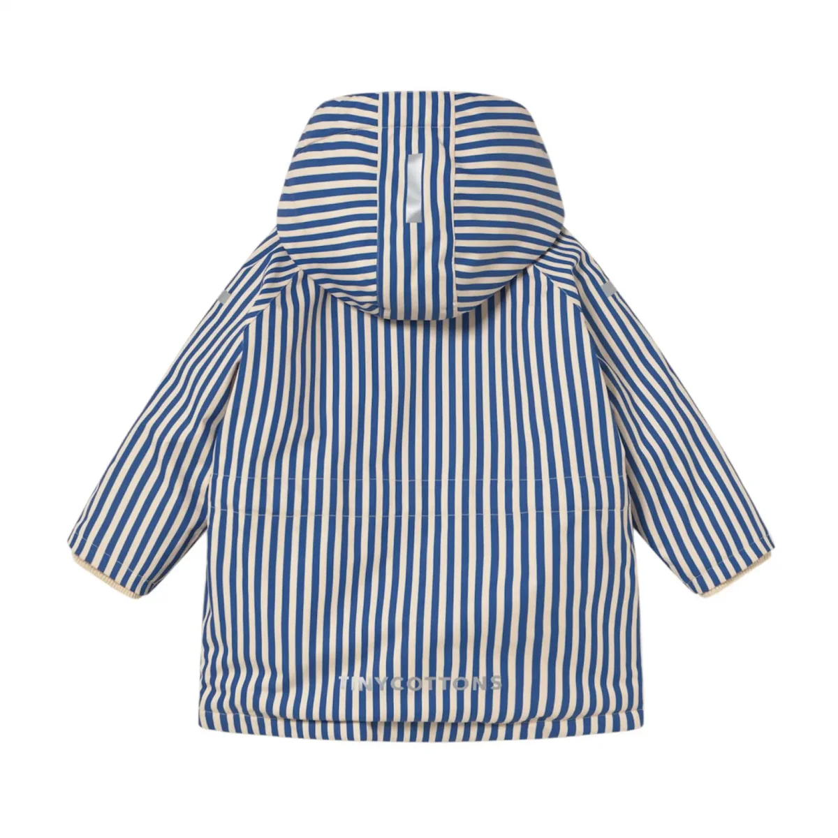 Schneejacke in blau gestreift – Bild 3