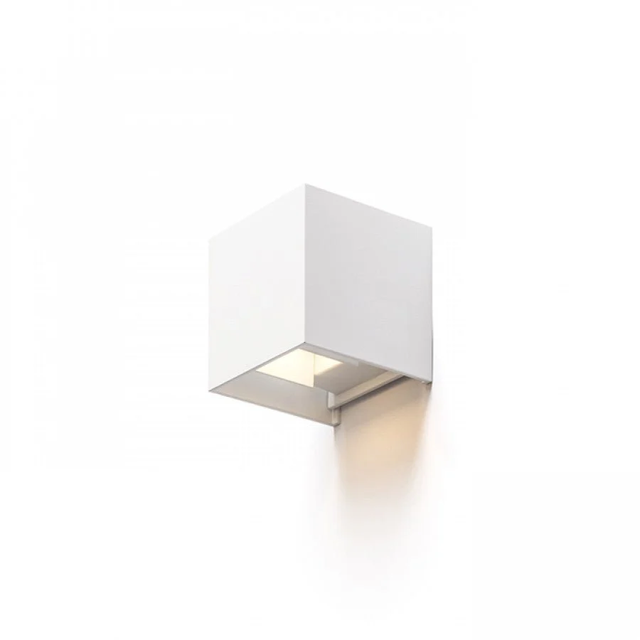 LED Außen-Wandleuchte weiß 6 Watt warmweiß IP65 Up-Down - LED's Light – Bild 3