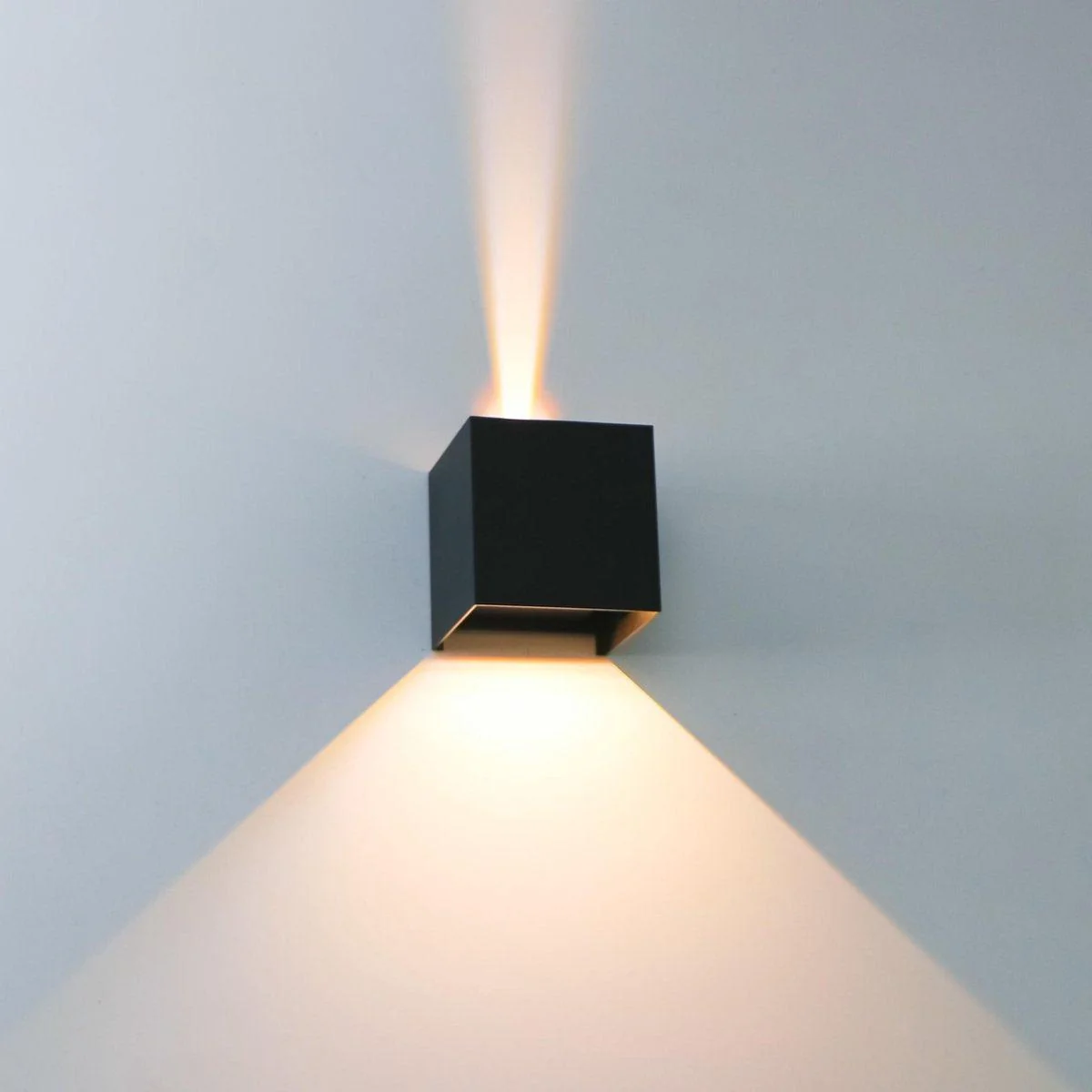 LED Außen-Wandleuchte schwarz 6 Watt warmweiß IP65 Up-Down - LED's Light – Bild 5