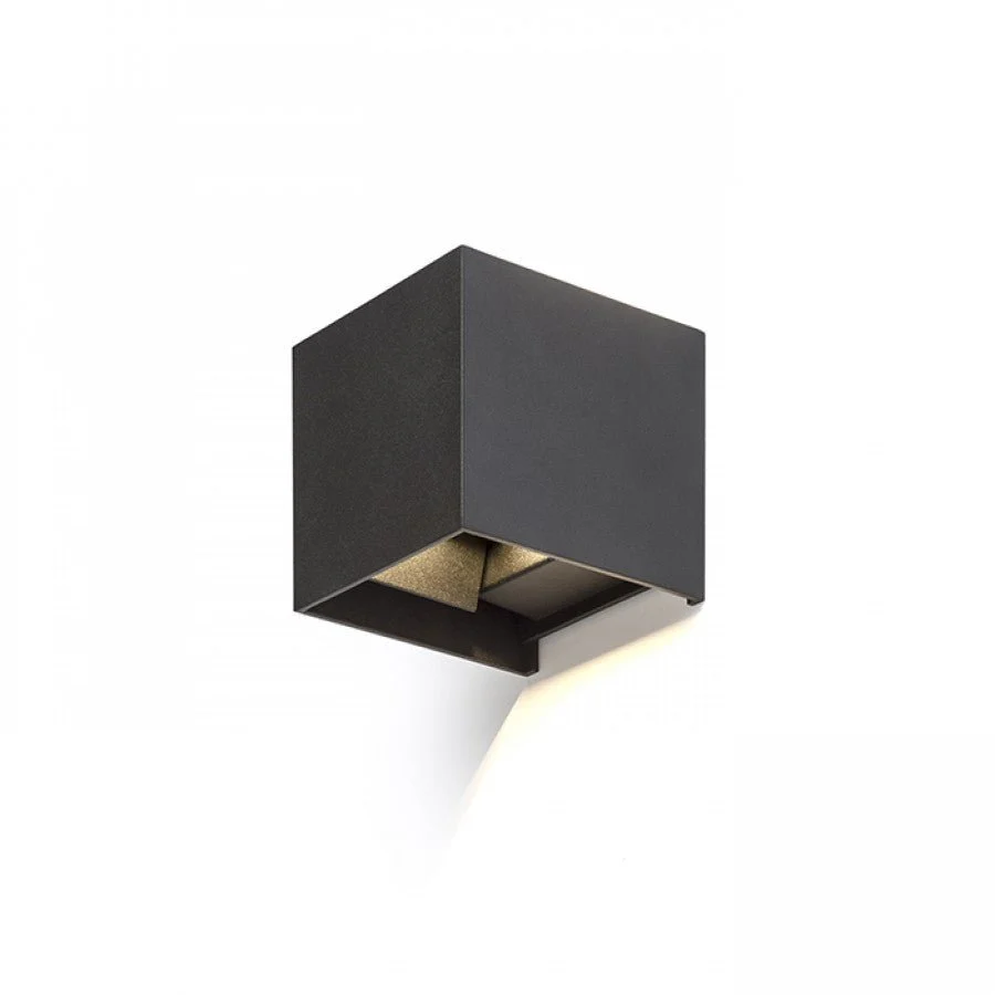 LED Außen-Wandleuchte schwarz 6 Watt warmweiß IP65 Up-Down - LED's Light – Bild 3