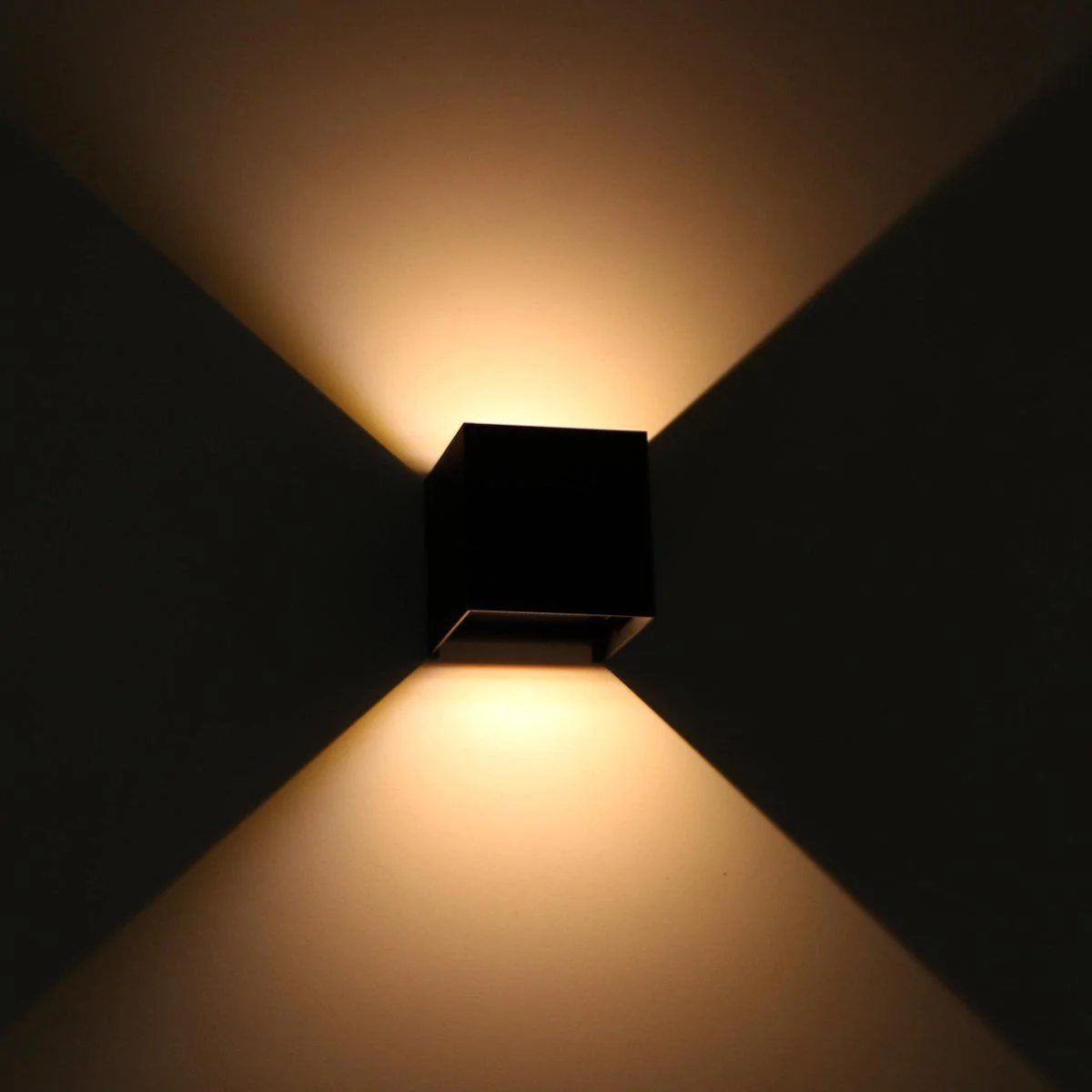 LED Außen-Wandleuchte schwarz 6 Watt warmweiß IP65 Up-Down - LED's Light – Bild 9