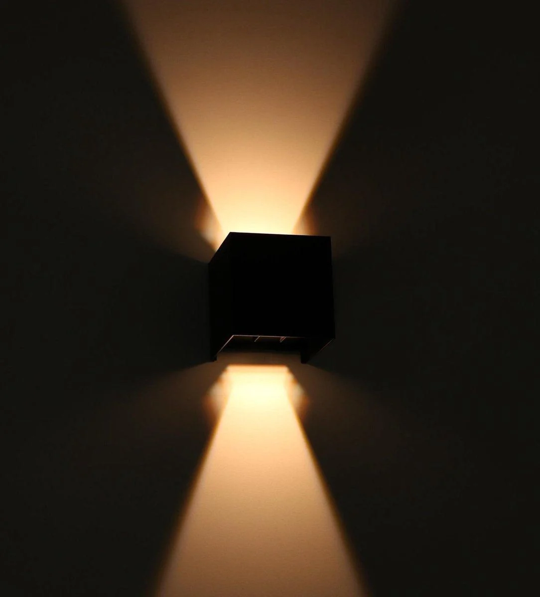 LED Außen-Wandleuchte schwarz 6 Watt warmweiß IP65 Up-Down - LED's Light – Bild 7