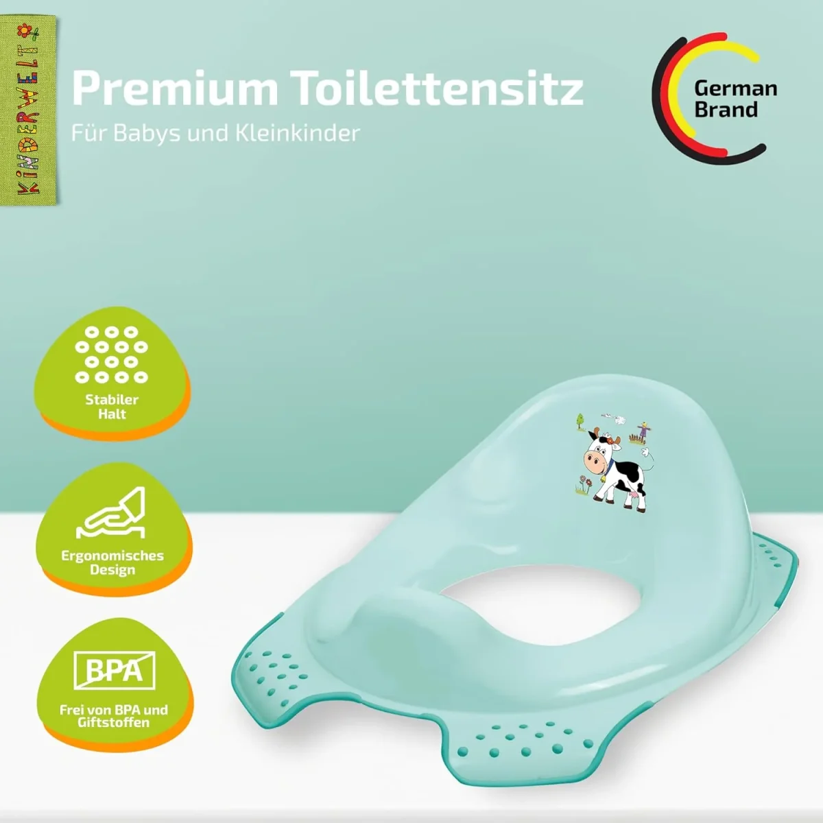 Premium Toilettensitz für Kinder und Babys Prinzessin – Bild 4